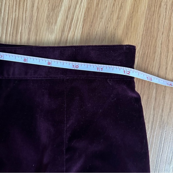 Vintage Bryn Connelly Velvet Pencil Skirt Deep Purple 100% Cotton Soft Womens 6 - Picture 8 of 8